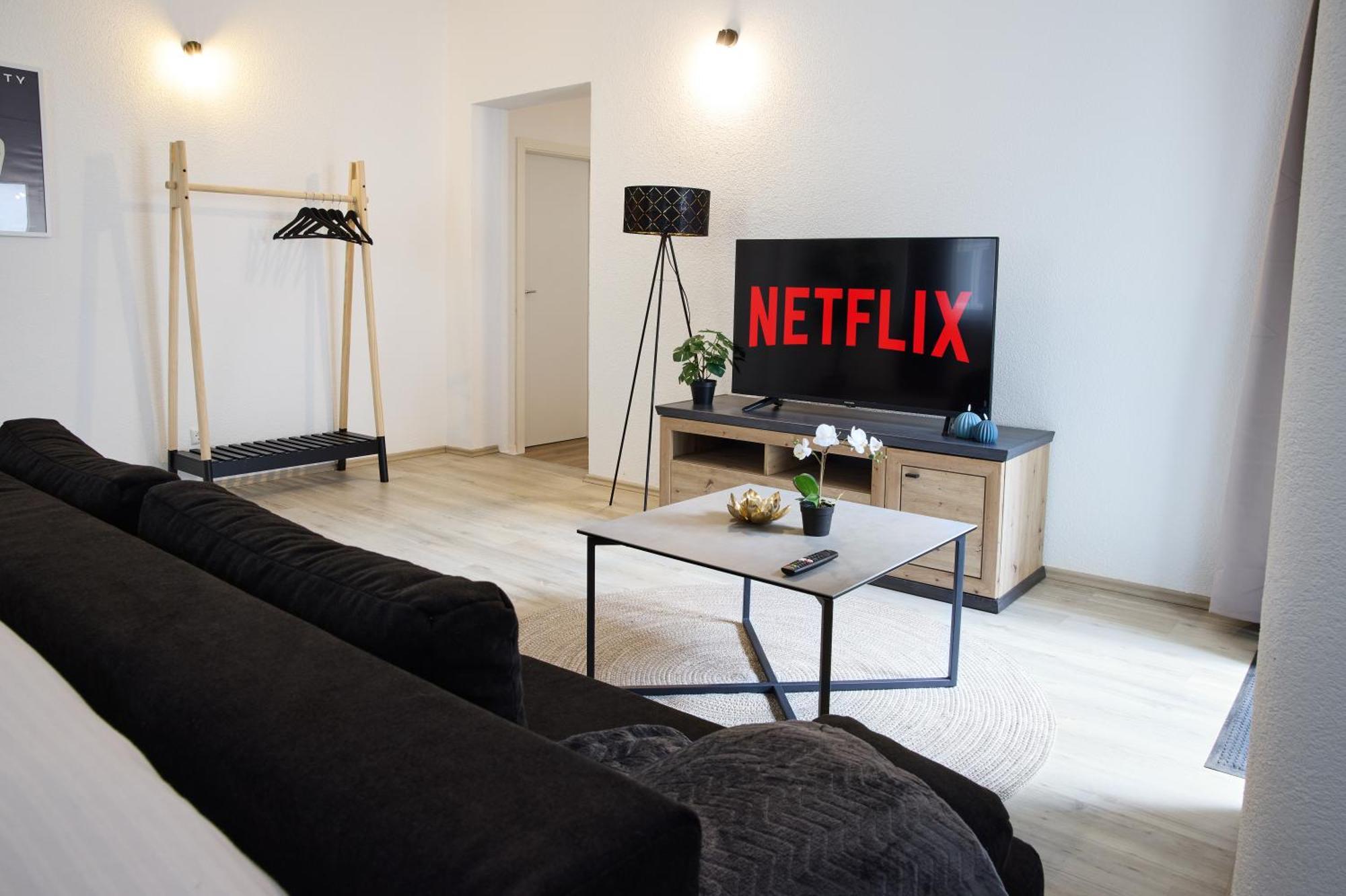 Idee Living City-Apartment - Terrasse - Netflix Mannheim Kültér fotó